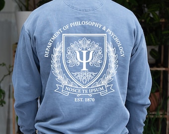 Psychology Hoodie Philosophy Shirt Nosce Te Ipsum Dark Academia Therapist Gift Greek Scholar