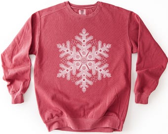 Sudadera Tech Snowflake para programadores, camisa de invierno, top de geometría cibernética para ingenieros de software, regalo de Navidad