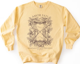Amor Fati Sweatshirt Stoic Philosophy Shirt Marcus Aurelius Dark Academia Clothing Stoicism Gift