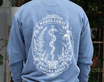 Sudadera con capucha para enfermera de turno de noche, sudadera médica con estampado de serpiente, suéter de boticario, regalo para farmacéutico, top de herbolario
