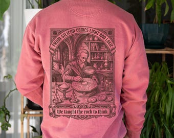 Sweat à capuche pour programmeur, style Dark Academia, vêtements techniques, cadeau pour ingénieur logiciel, informatique, alchimie du silicium