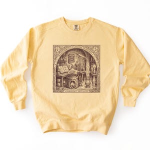 Vintage Coffee to Code Sweatshirt Alchemy Programmer Graphic Crewneck Coder Caffeine Gift Top