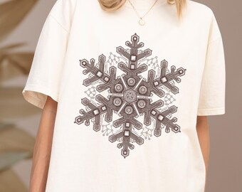 Tech Snowflake Shirt Programmer Christmas Gift Software Engineer Winter Holiday Top