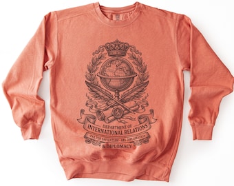 International Relations Sweatshirt Political Science Shirt Diplomacy Gift Model UN Apparel Poli Sci Grad