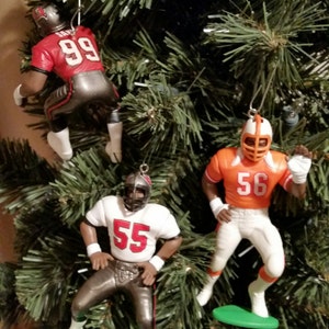 Tampa Bay Buccaneers Christmas Ornaments Warren Sapp  Shaun Kings Mike Alstott Warrick Dunn Hardy Nickerson Derrick Brooks Keyshawn Johnson