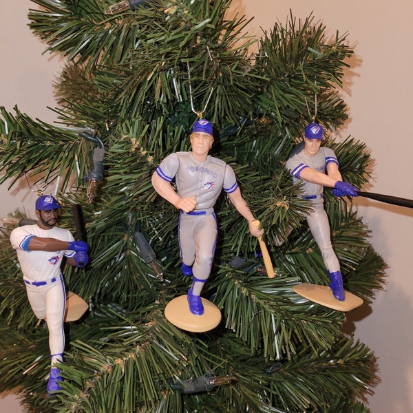 Toronto Blue Jays Christmas Ornaments  Joe Carter Paul Molitor John Olerud Kelly Gruber Roger Clemens David Wells Carlos Delgado George Bell