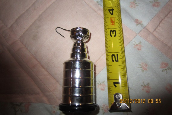 8 Inch REAL Glass Replica NHL Hockey Stanley Cup Trophy Personalize Name /  Team