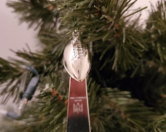 Lombardi Trophy Super bowl See description Christmas ornament Cake Topper?