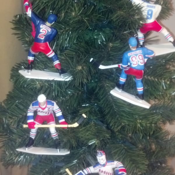 Wayne Gretzky or   Mark Messier or Mike Richter or Brian Leetch or Adam Graves New York Rangers hockey sports Christmas ornament