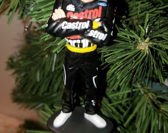 John Force NHRA Christmas ornament many to choose from.