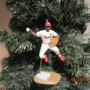 Ozzie Smith Bob Gibson Stan Musial Todd Ziele Lou Brock Dizzy Dean Cardinals Lankford Coleman Jeffries baseball Christmas sports ornament