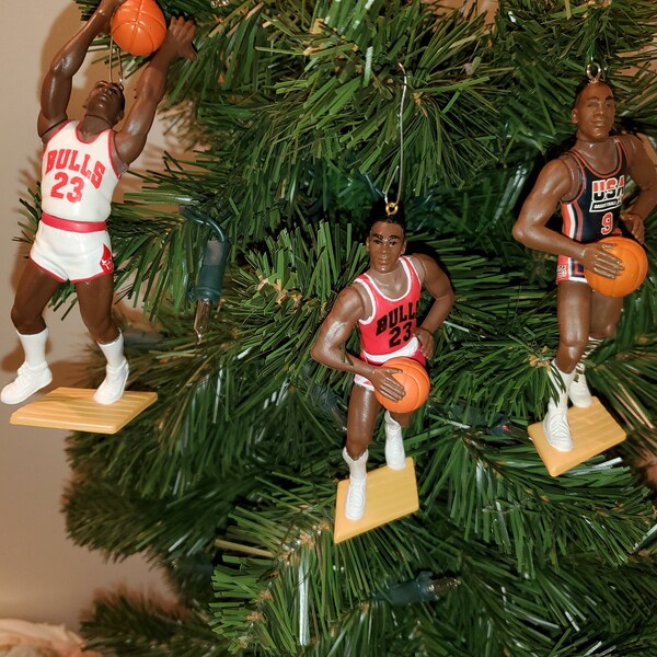 Michael Jordan M.J. Last Dance  Team USA  Dream Team Chicago Bulls basketball Christmas sports ornament