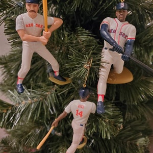 Boston Red Sox Christmas Ornaments Nomar Garciapara Greenwell Rice  Boggs Mo Vaughn Pedro Martinez Roger Clemens Ellis Burks Dwight Evans