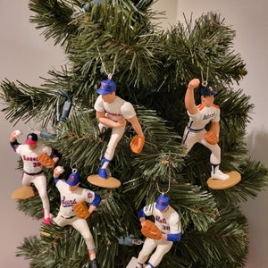 Nolan Ryan Texas Rangers Angels N.Y. Mets Houston Astros Jacksonville Suns Christmas Ornament