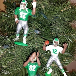 Philadelphia Eagles Donavon McNabb Bobby Hoying  Randall Cunningham or Reggie White or  Mike Quick Seth Joyner  football  ornaments