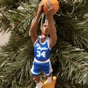 Shaq O&#39; Neal Los Angeles Lakers SEE DESCRIPTION custom basketball christmas sports ornament many to choose from.