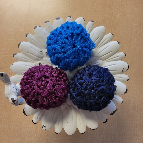 Handmade scrubbie/scrubby Pot scrubbers lot of 3