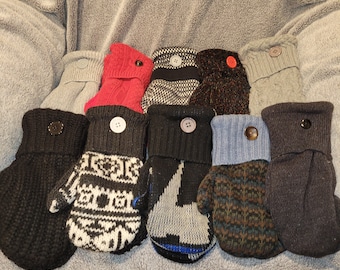 Upcycled Sweater Mittens From Old Sweaters Upcycled Wool Sweater