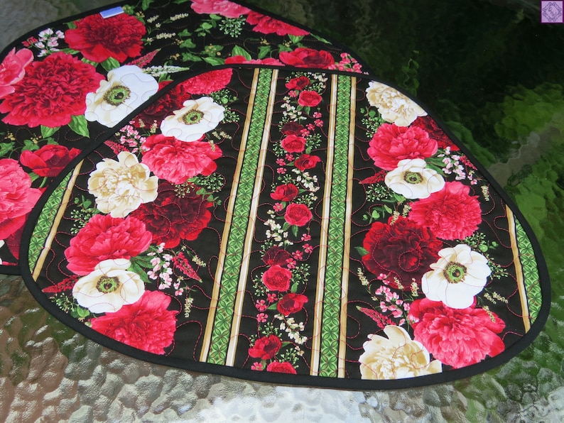 Quilted Wedge Placemats Sets of 2 13.75x18.25 Etsy