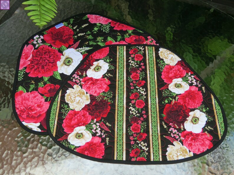 Quilted Wedge Placemats Sets of 2 13.75x18.25 Etsy