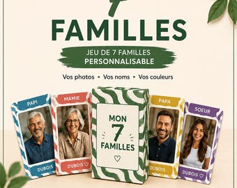Gioco personalizzato delle 7 famiglie