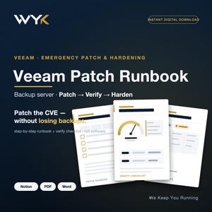 Podręcznik awaryjnych poprawek Veeam — CVE-2026-44963 (CVSS 9.4) — poprawka i wzmocnienie