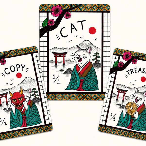 Cat Tokens for TCG | Treasure, Copy, Cat Japanese Inspired Accessories