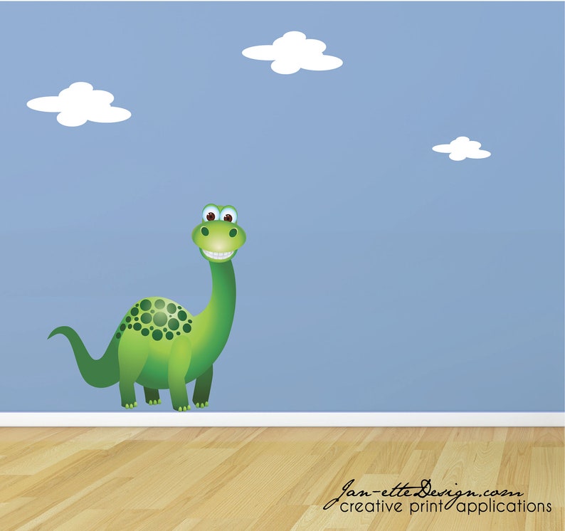 Dinosaur Wall Decal Removable and Repositionable Fabric Wall Etsy Canada