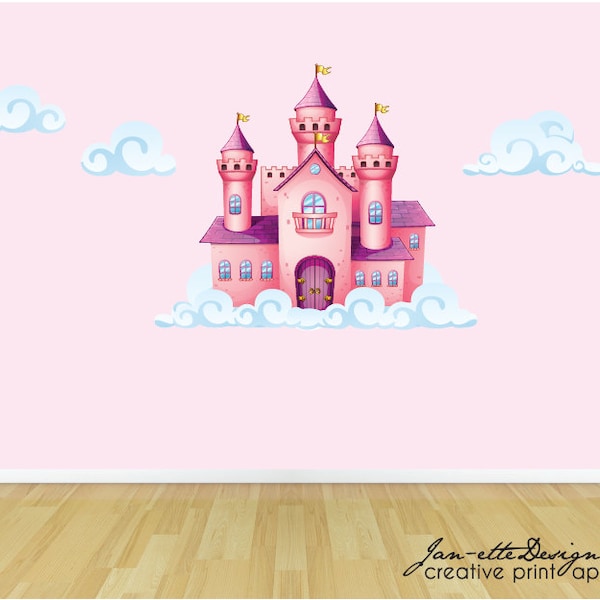 Castle Wall Decal Etsy