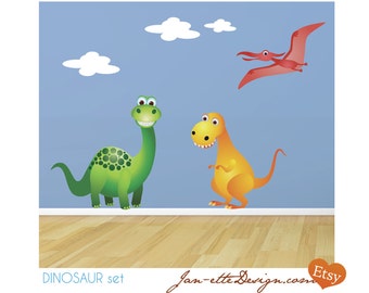 Dinosaur Wall Decals,Kids Dinosaur Stickers, Dinosaur bedroom wall decor