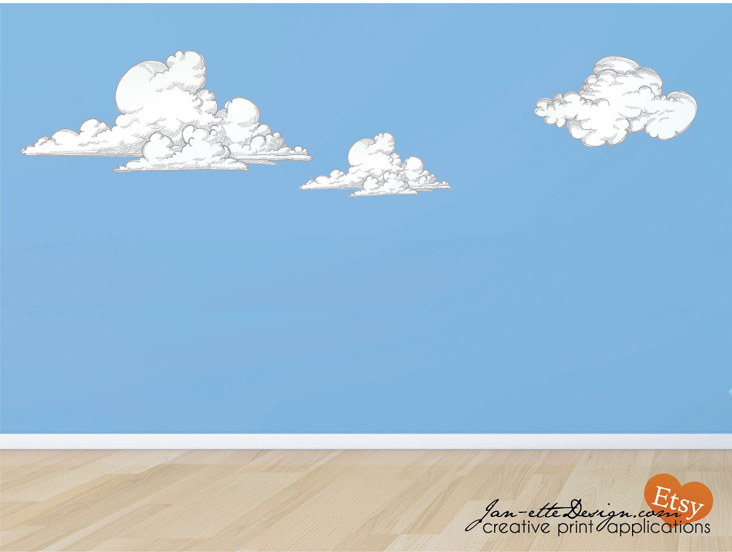 Nursery Wall DecalsCloud Wall Decals Cloud Wall Sticker Etsy