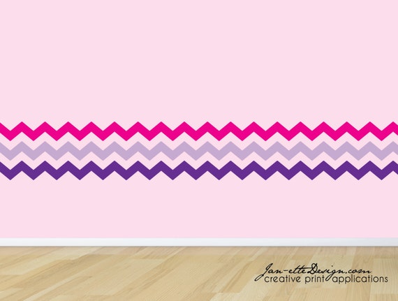 Pink Chevron Page Border