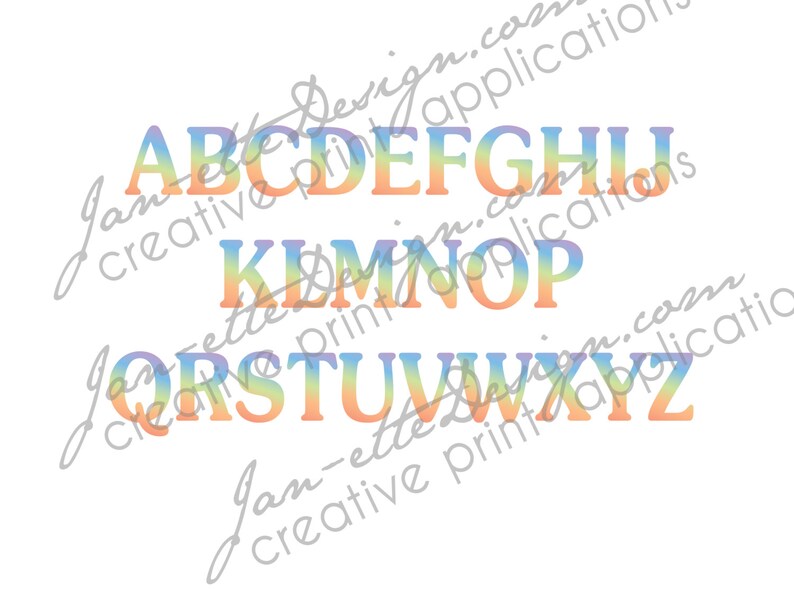 Rainbow Letter Wall Decals Kid Wall Decalsremovable and Etsy