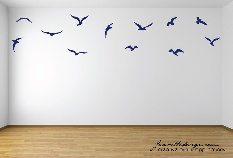 Wall Decal Sea Bird Wall Decals Beach Wall Art Wall Etsy