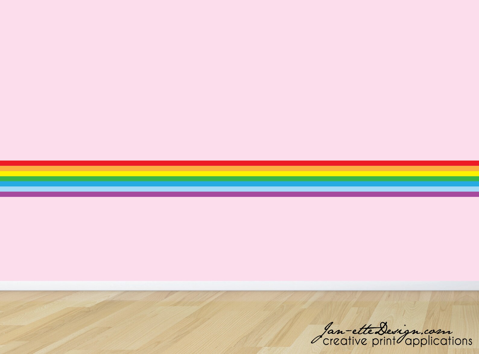 Rainbow Wall Border Rainbow Wall Border Removable Fabric Wall Etsy