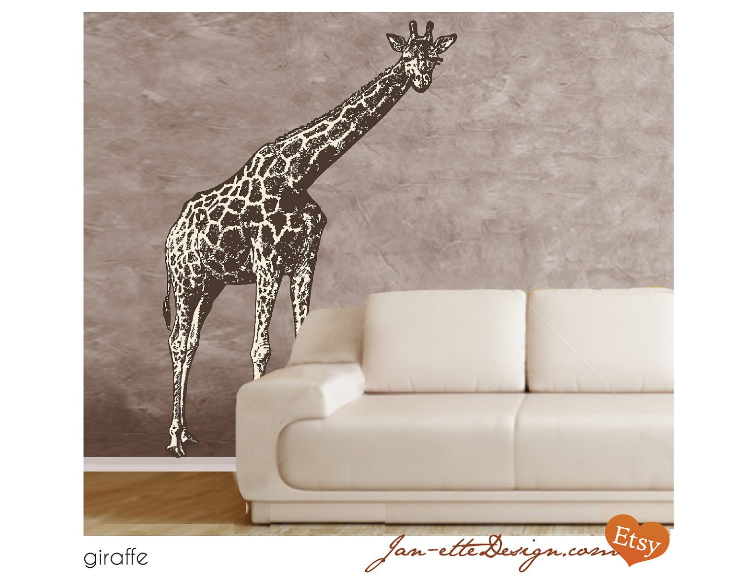 Wall Art Large Giraffe Wall Decal Etsy