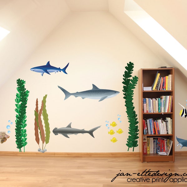 Ocean Wall Decals Etsy
