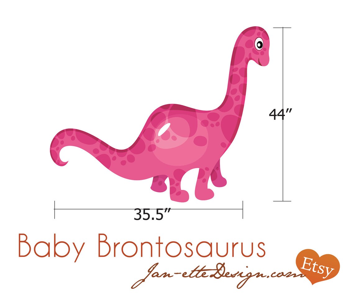 Dinosaur Wall Decal Girls Pink Dinosaur Fabric Wall Decal Etsy