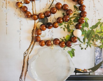 Chesapeake Bay Sea Glass and Semi-Precious Stone Necklace