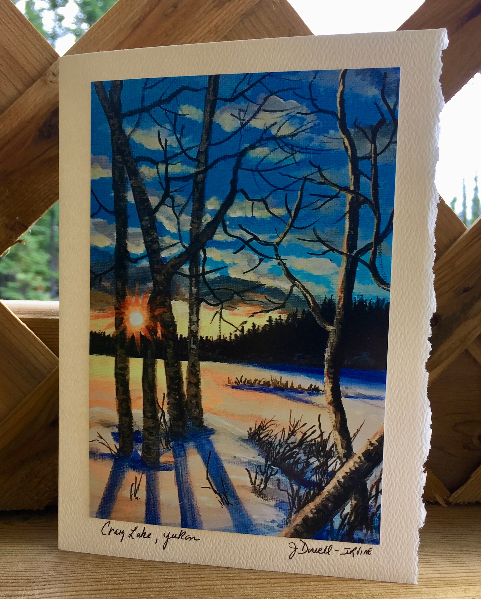 Canadian Artwork Yukon Painting Northern Canada Fine Art Etsy