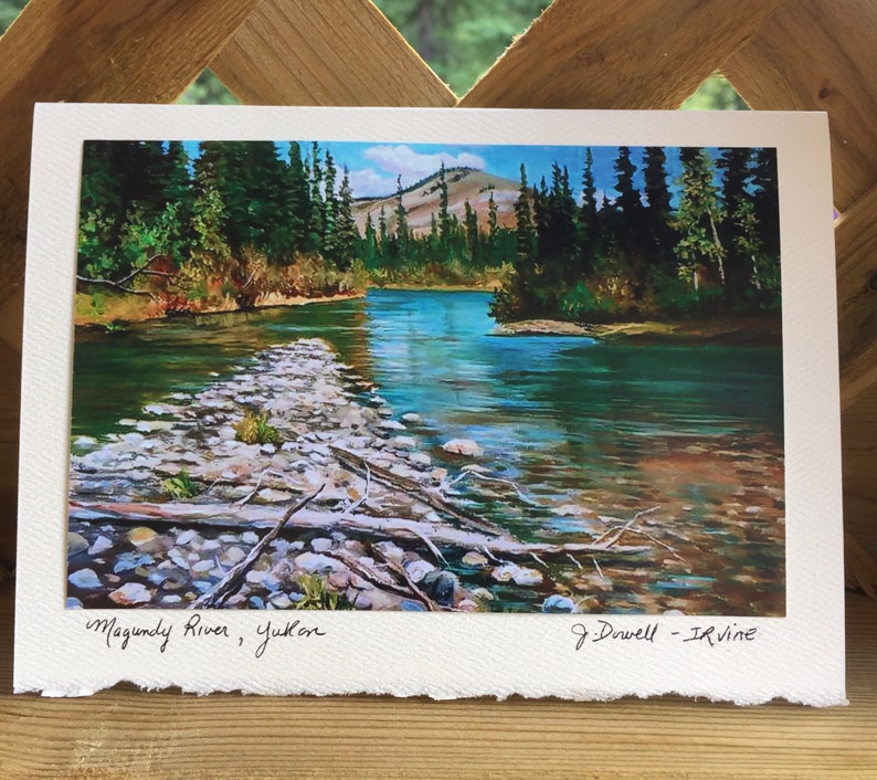 Canadian Artwork Yukon Painting Northern Canada Fine Art Etsy