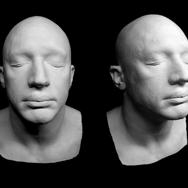 TOM HARDY white plastic urethane casting Life Mask Lifemask Lifecast cast prop face sculpture bust