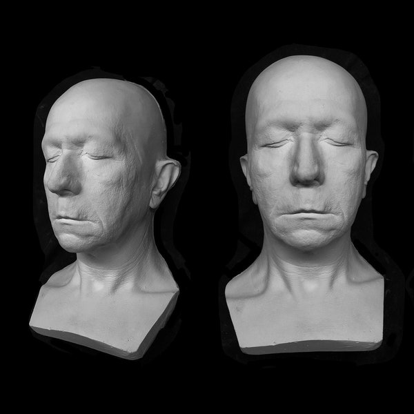 GARY OLDMAN  plastic lifemask lifecast cast make-up fx prosthetics motion picture prop sculpture life-size 3/4 head