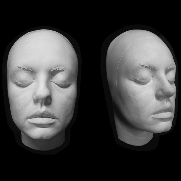 MILA KUNIS made to order PLASTIC life mask life size face prosthetic make-up lifemask Lifecast cast prop face special fxLife Size