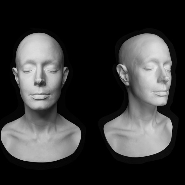 SEAN YOUNG Life Mask Life Cast Lifemask Lifecast face mold prop head 3/4 casting White Plastic Urethane w/metal hanger