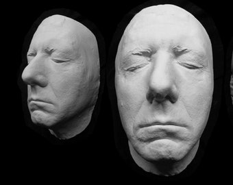 DUSTIN HOFFMAN white plastic lifemask lifecast life cast mask prosthetics make-up fx motion picture prop sculpture face collectable movies