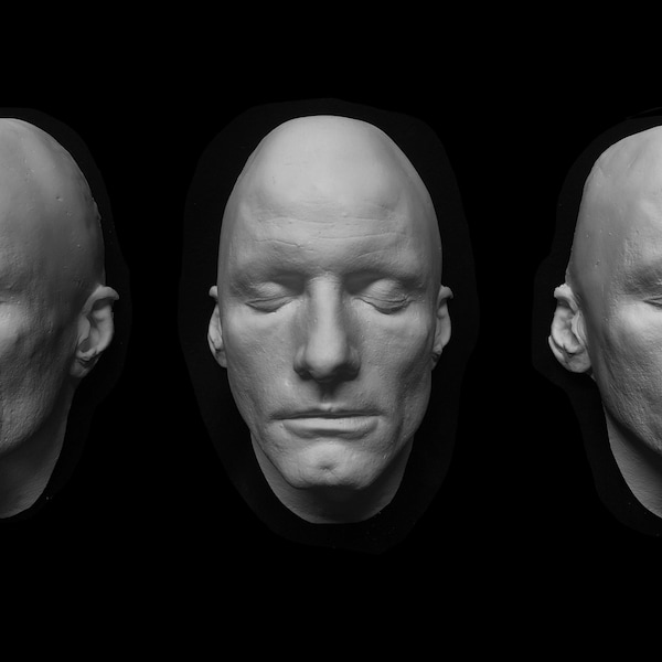 Plastic Life mask Viggo Mortensen Lifecast life mask face mold casting special effects make-up prosthetics