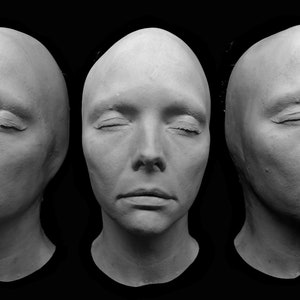 Life mask Plastic Michelle Pfeiffer actress Lifecast face cast head prop image 1