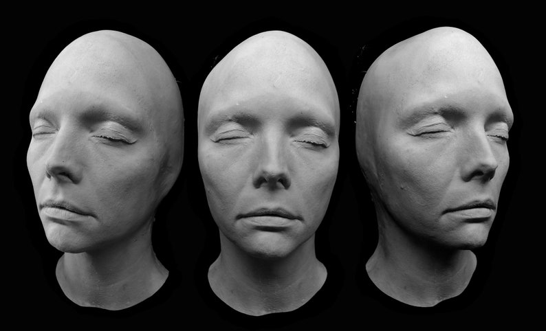 Life mask Plastic Michelle Pfeiffer actress Lifecast face cast head prop image 1