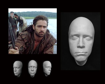 Colin Farrell plastic resin life mask cast prosthetic make-up special effects fx prop